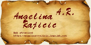 Angelina Rajičić vizit kartica